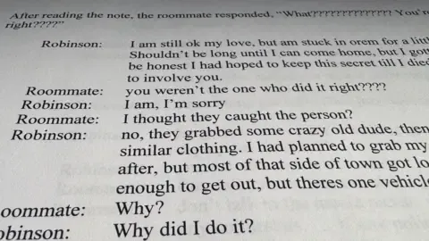 Exclusive Message Log Involving Conservative Commentator Accused and Roommate