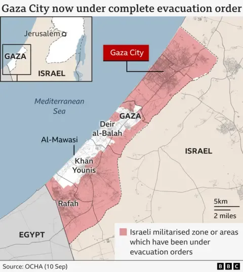 Countless Gaza Residents Evacuate as Military Forces Move Further into Gaza City